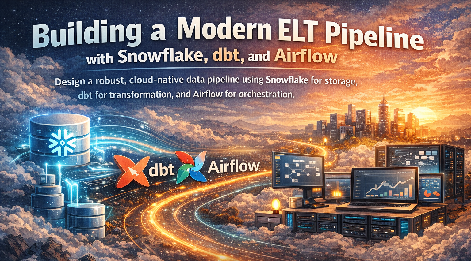 Building a Modern ELT Pipeline with Snowflake, dbt, and Airflow